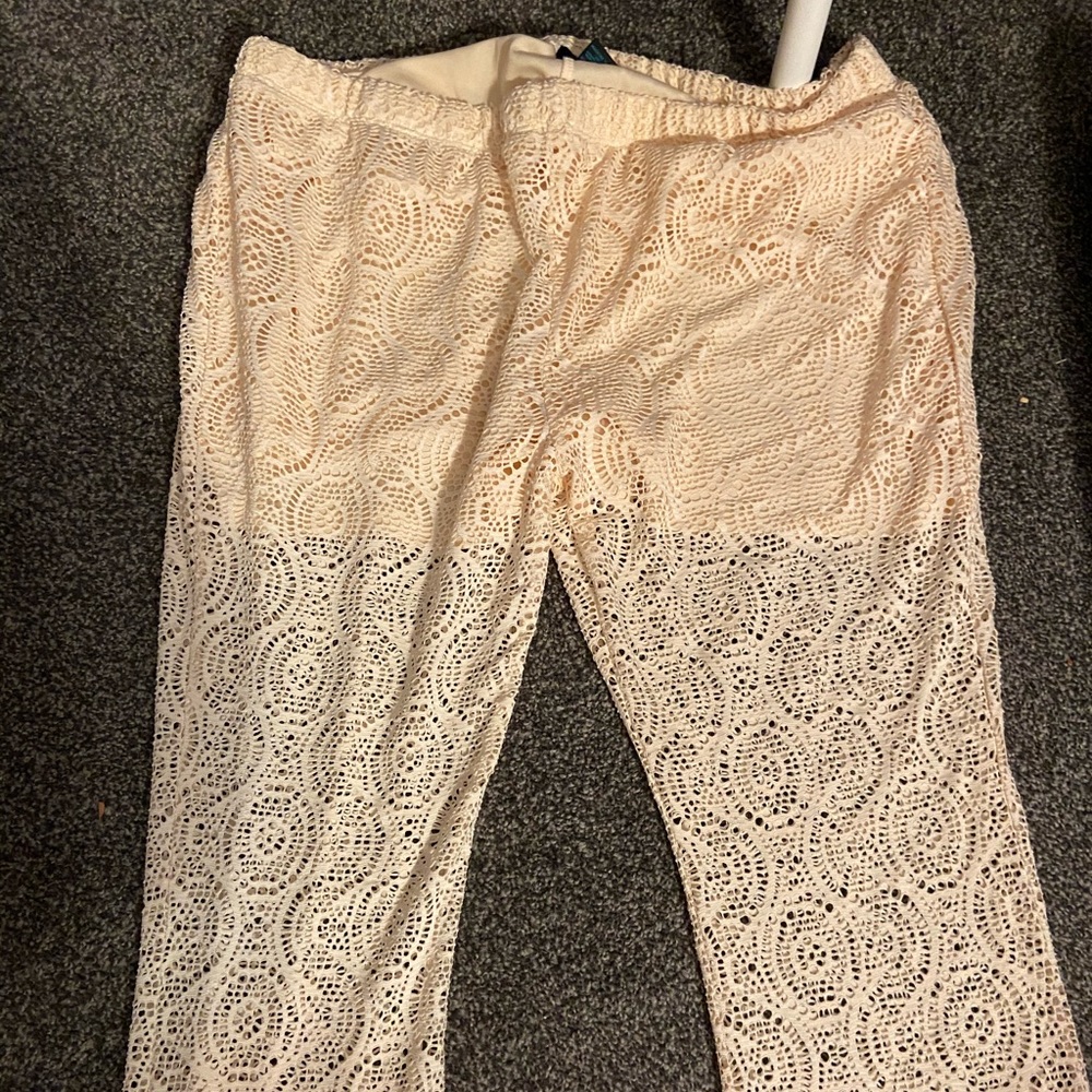 Women’s sheer length pants with shorts